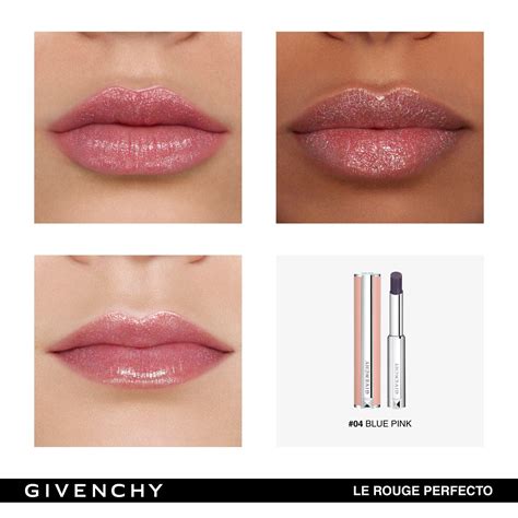 givenchy le rouge perfecto blue pink|givenchy lip balm reviews.